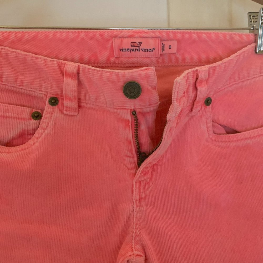 Vineyard Vines Pink Corduroy Pants - Size 0